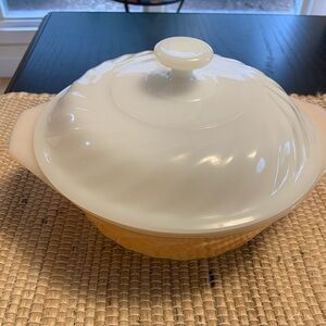 VTG Fire King covered casserole dish